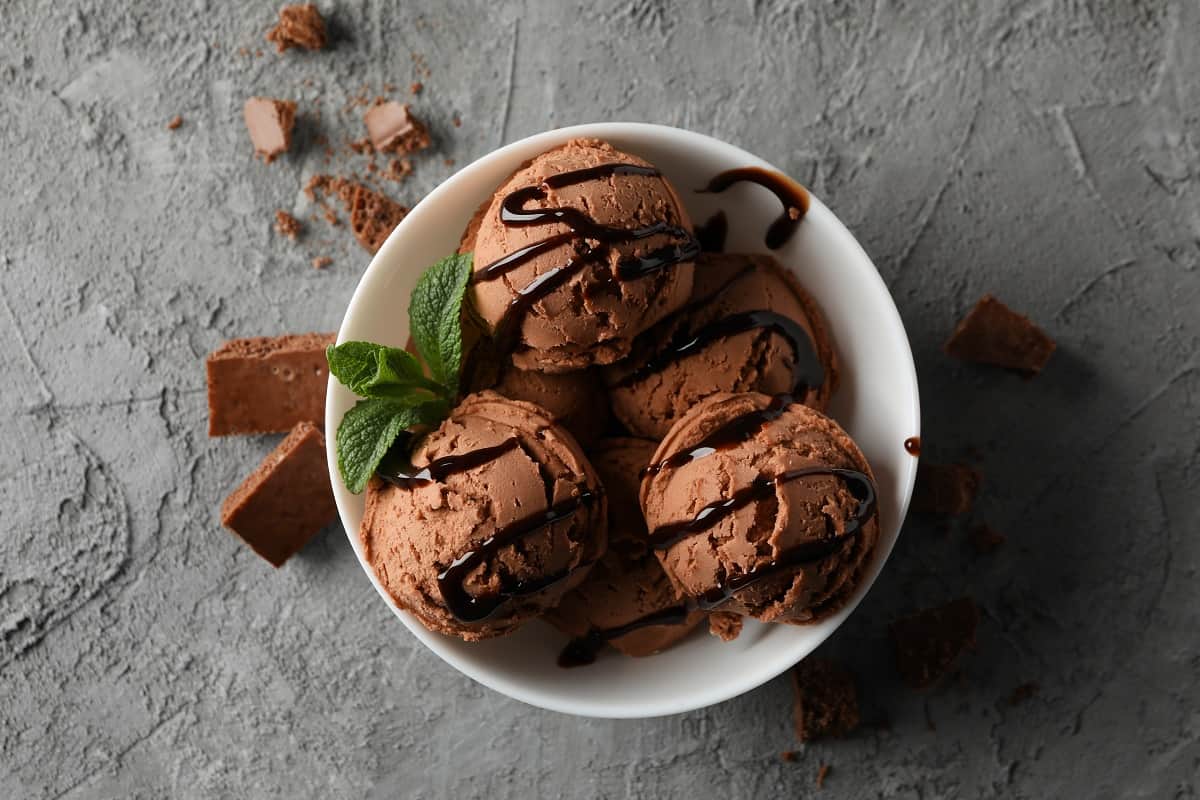 helado de chocolate