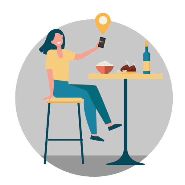 Comparte con tus amigos dónde estás comiendo o qué has cocinado